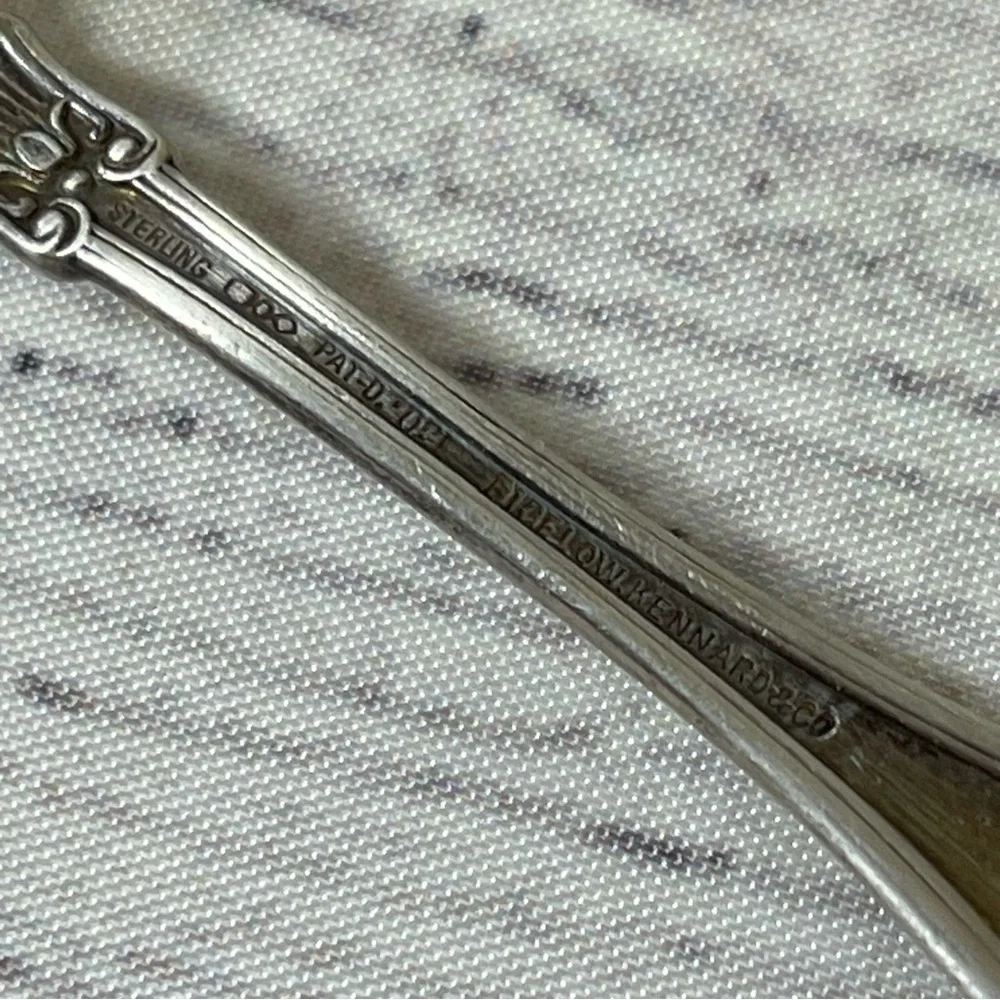 Vintage Sterling Silver 1900 Bigelow and Kennard & Co Baby Toddler Food …